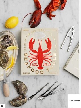 The Essentials Seafood accessories in a gift box 6 el. NEW 
$91.05